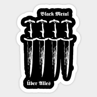 Black Metal Uber Alles t shirt thrash metal punk Sticker